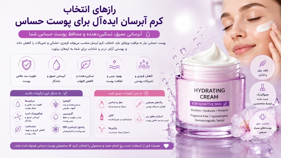 رازهای انتخاب کرم آبرسان ایده‌آل برای پوست حساس