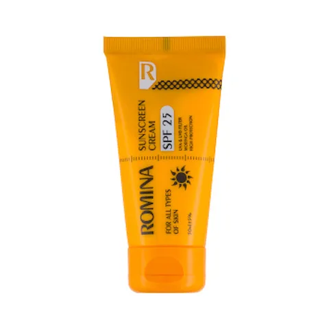 كرم ضد آفتاب spf 25 - بي رنگ 50 ميل رومينا