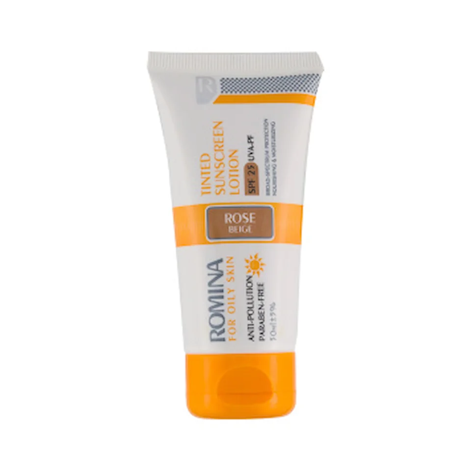 لوسيون ضد آفتاب spf 25 - تيره مناسب پوست چرب 50 ميل رومينا